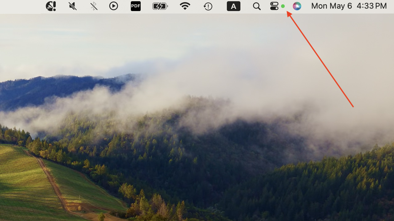Make the Green Dot Disappear From the Menu Bar After Installing macOS Sonoma