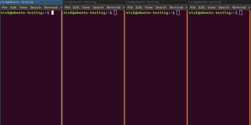 Open terminals in i3