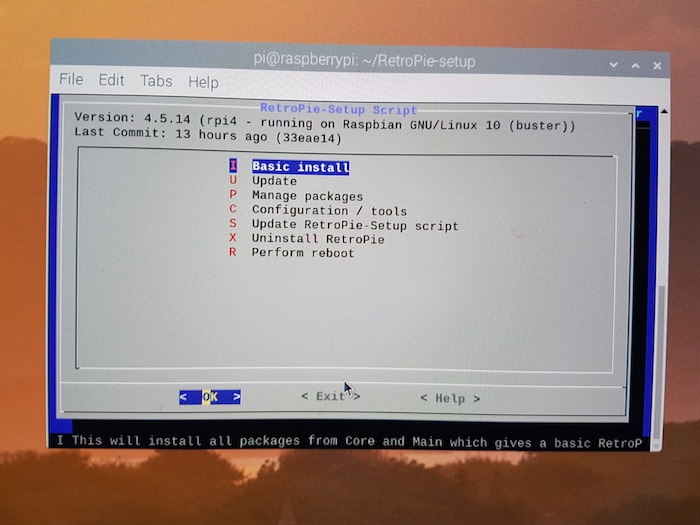 Select "Basic Install," followed by "OK."