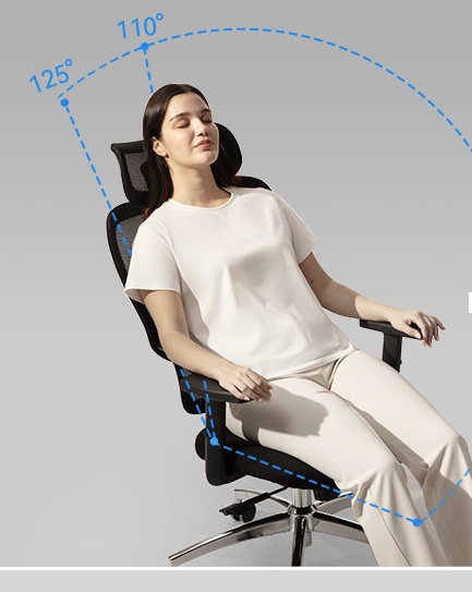Reclining position.