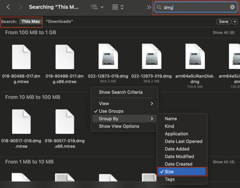 Sort Files By Size