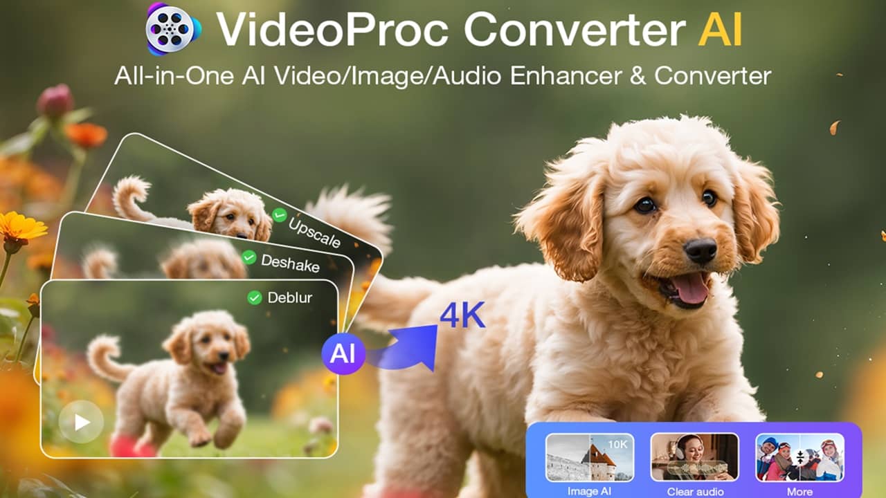 VideoProc Converter AI: Easy 1-Stop AI Video, Image, Audio Tool