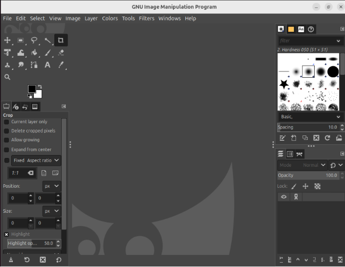 Install Flatpak Ubuntu Linux 10 Gimp Flatpak Running