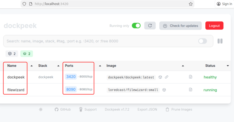 List Containers