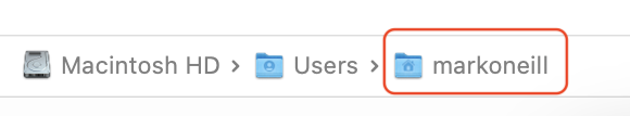 Mac Finder Username