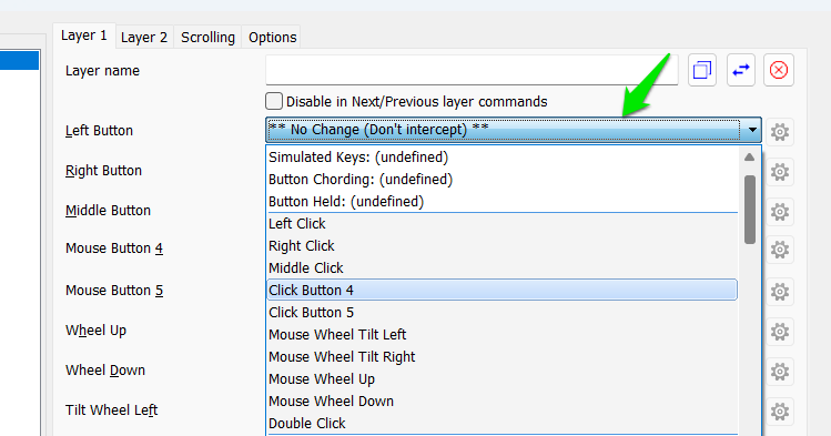 Remap mouse button