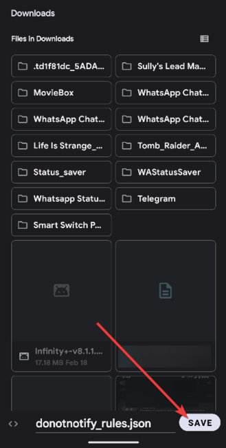 Save Json