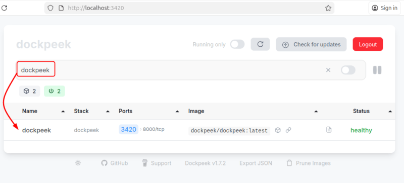 Search Containers